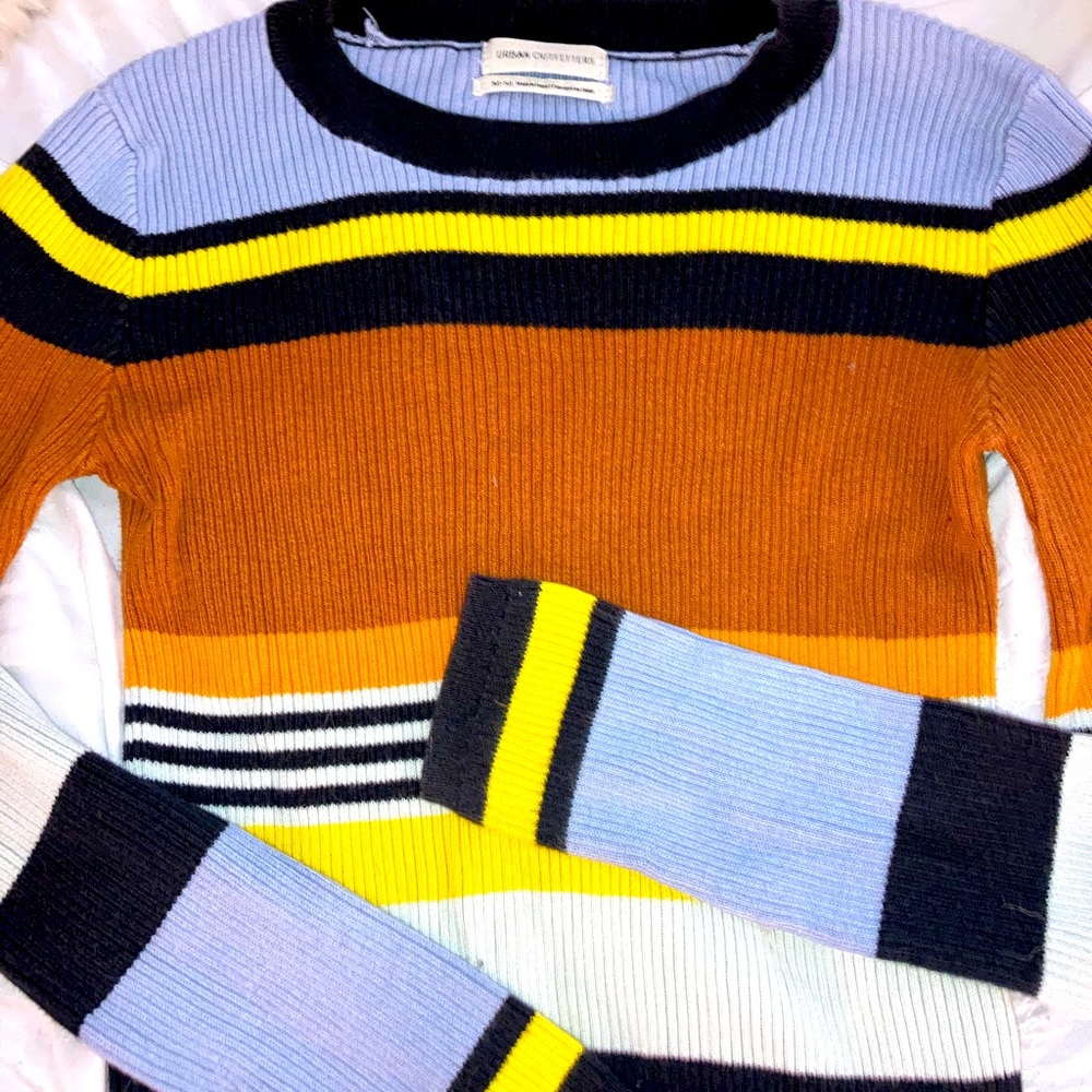Urban Outfitters Ribbed Stripped Sweater